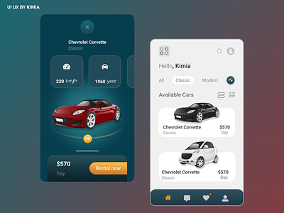 App Design Car Rental design figma ui ux