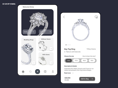 Jewelry store app concept