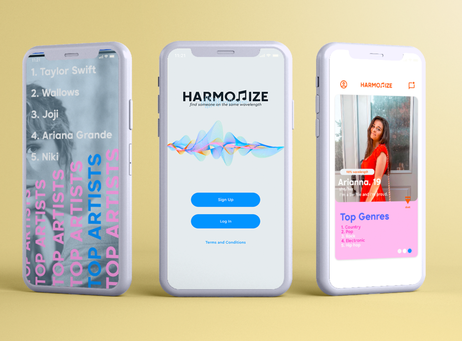 Harmonize App by Connie Xu on Dribbble
