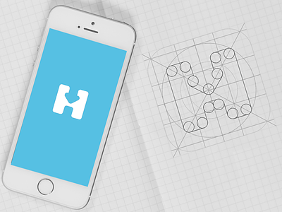 H-Hotel Logo app booking concept hotel icon icon illustration ios logo minimal