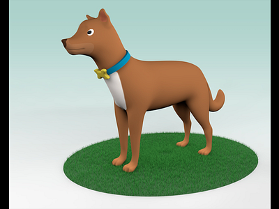 3D Dog 3d animation 3d artist animal art cinema4d dog modelling