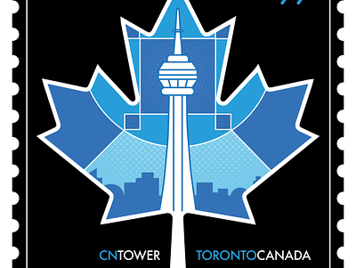 CN TOWER - Toronto, Canada graphic design illustration visual