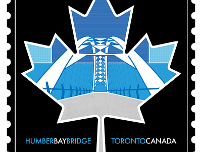 HUMBER BRIDGE - Toronto, Canada graphic design illustration illustrator