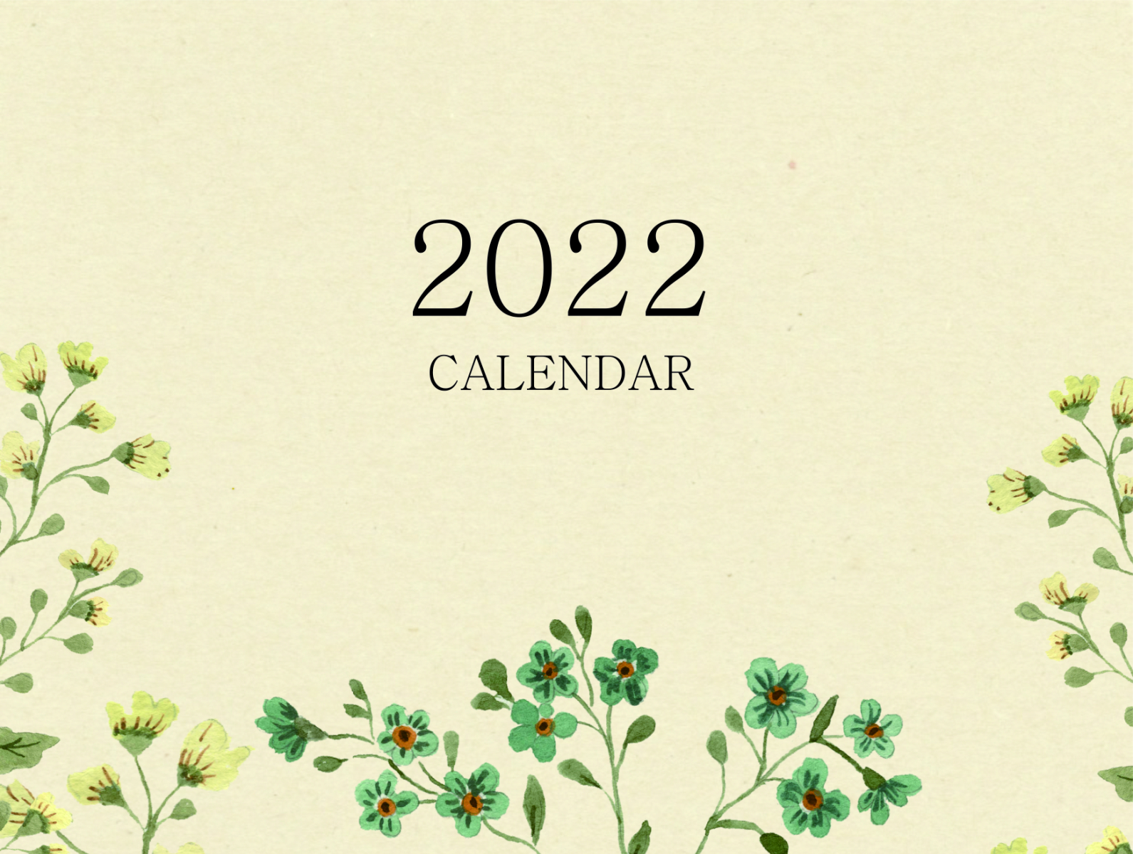 Printable 2022 Calendar by Ari Nur Chintia on Dribbble