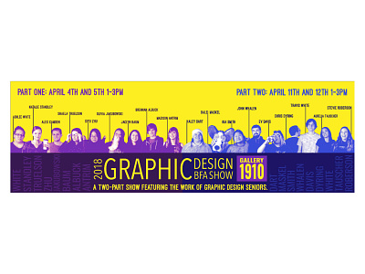 BFA Show Poster bfa design show graphic design poster senior show