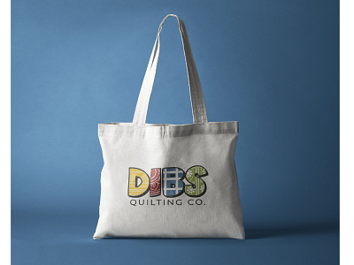 DIBS Quilting Co. Logo graphic design logo design quilting
