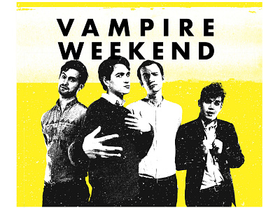 Vampire Weekend Fan Art-1 album cover art alternative band far art graphic design vampire weekend yellow