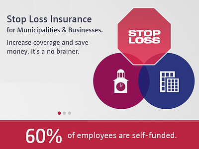 Stop Loss custom icons infographic stats insurance stop sign