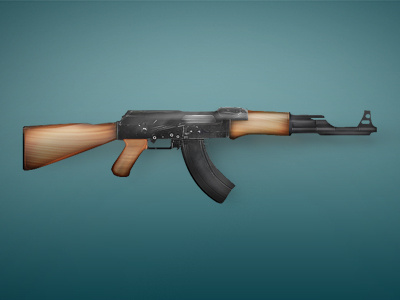 Ak-47 (Kalashnikov) ak 47 ak47 gun icon kalash kalashnikov krzysztof koziol oz1on