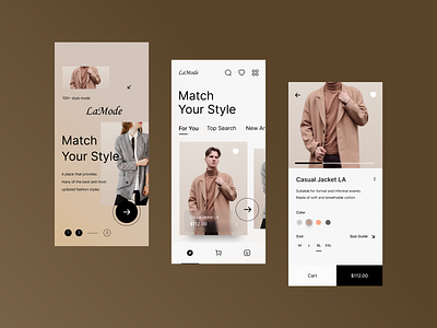 LaMode App - Fashion Store apps fashion app figma lamode fashion app mobile design mobile design concept ui design user interface