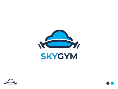 SKYGYM - Fitness Logo cloud fitness cloud gym cloud logo fitness gym gym logo logo logo design logo designer logos minimalist logo sky sky gym workout logo