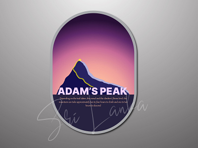 Adams peak - Sri Lanka art design destination graphic design illustration illustrator travel vector