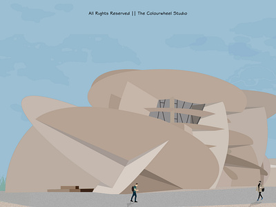 National Museum of Qatar || Jean Nouvel architect architects architecture art design illustration vector