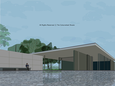 The Barcelona Pavillion | Ludwig Mies van der Rohe | Lilly Reich architect architects architecture architectures art artist artists arts design digital art digital artist digital artists digital arts illustration illustrations vector visual art visual artist visual artists visual arts