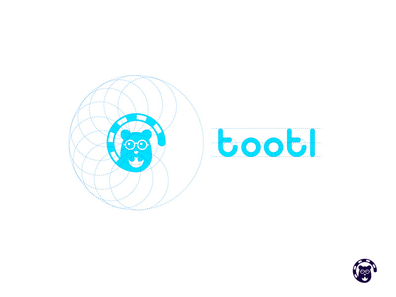 tootl ukraine branding studio icon innings clever vector illustration design logo flat