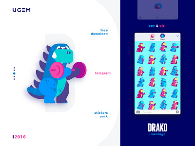 Drako Free Stickers Set