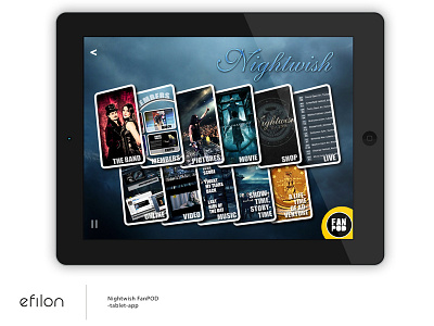 Nightwish FanPOD -app tablet app