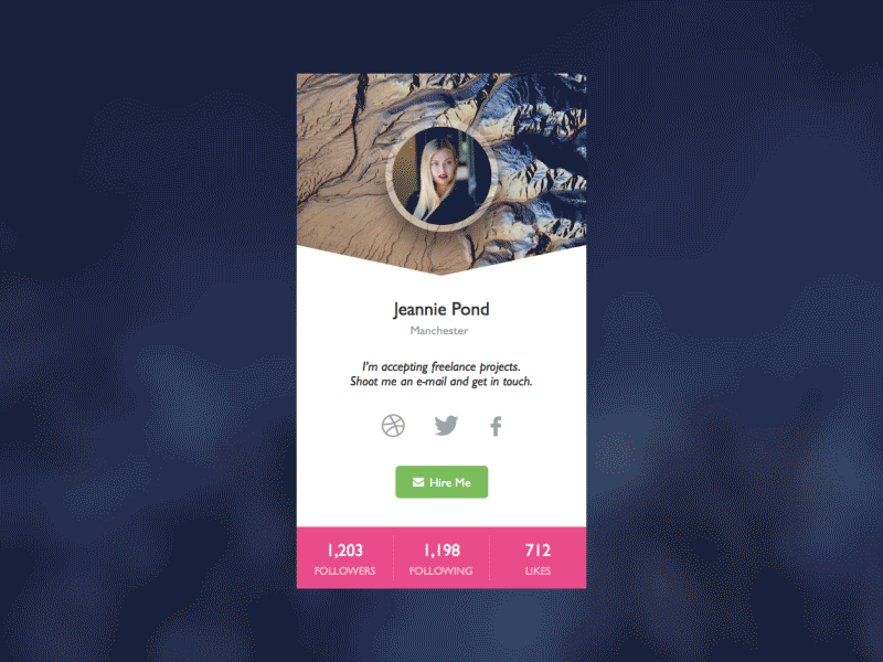 User Profile - Daily UI #006