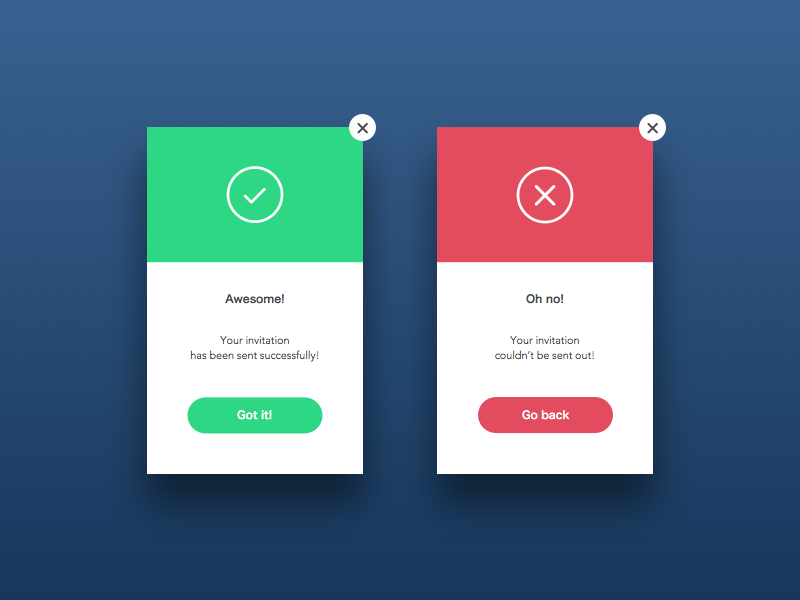 Flash Message - Daily UI #011 by Timea Konya on Dribbble