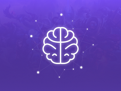 Positive Mindset blue brain branding design flat icon illustration logo mind simple sketch vector