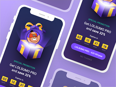 Lolsumo Special Offer 3d app character clean design icon illustration ios logo overlay ui ux