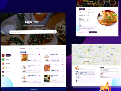 Restaurant web UI delivery food menu pickup restaurant restaurants ui uidesign web web design website website design