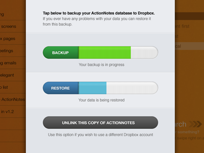 ActionNotes Progress Bars 2 app ipad progress bar