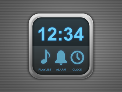 PlaylistAlarmClock Icon app clock icon iphone