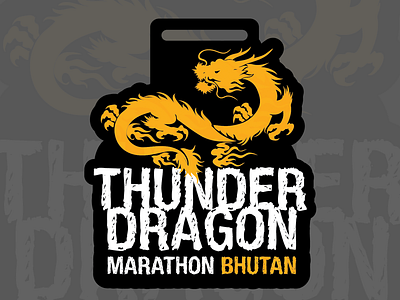 Thunder Dragon Medal brand id logo