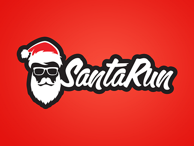 Santa Run Logo logo
