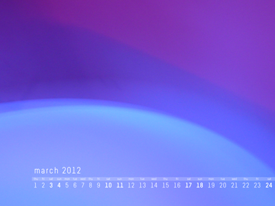 March 2012 Desktop Calendar by Dave Hornsby on Dribbble