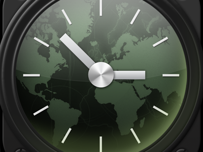 WorldClock Icon 3 app clock icon ipad