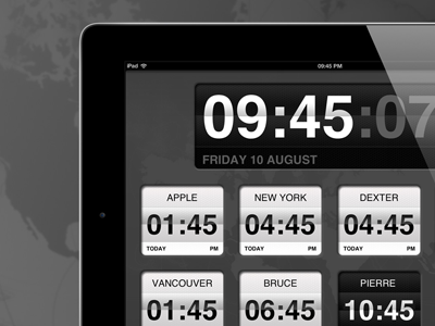 TheWorldClock app clock ipad