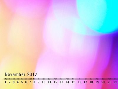 November 2012 Calendar calendar desktop photo wallpaper