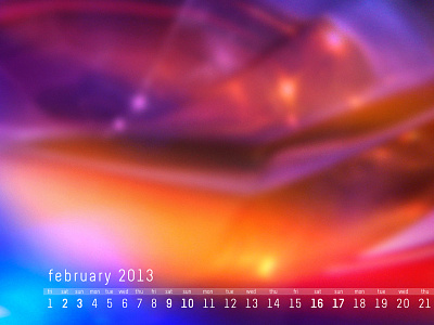 Feb 2013 Calendar