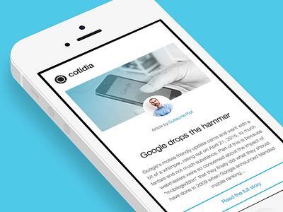 Mobile Email Design for Cotidia