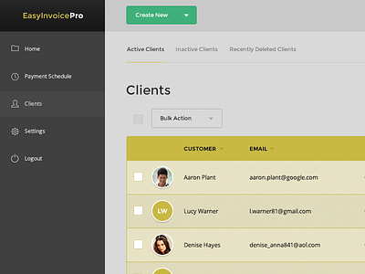 Clients Dashboard