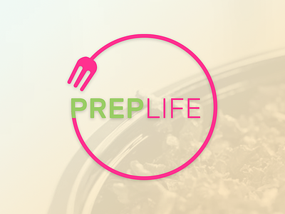 Prep Life Logo brand healthy logo prep wip