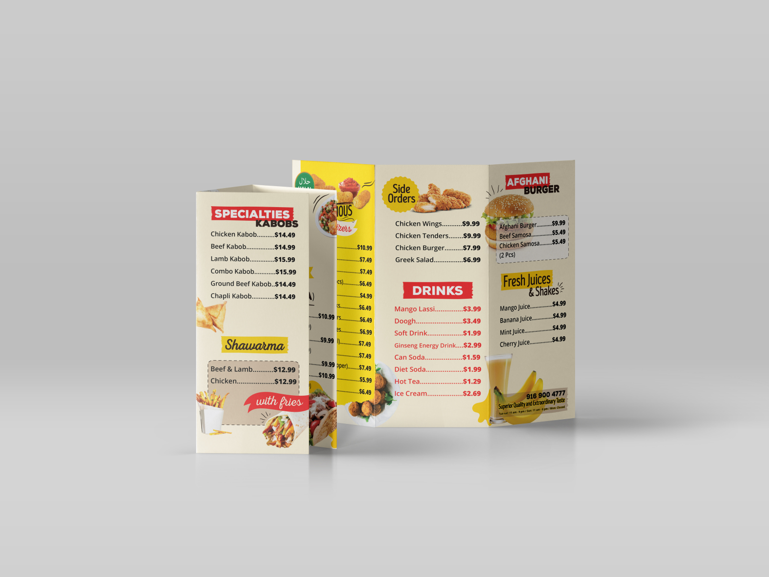 Khorasan Kabob & Gyro Food Menu Design by Elahe Abed on Dribbble