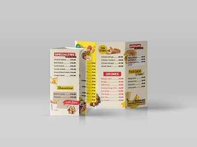 Khorasan Kabob & Gyro Food Menu Design brochure brochuredesign fastfood flyerdesign foodmenu logo marketmenu menu menudesign restaurantmenu storebrochure storemenu