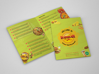 Darbar Restaurant Food Menu Design brochure brochuredesign fastfood flyerdesign foodmenu logo marketmenu menu menudesign restaurantmenu storebrochure