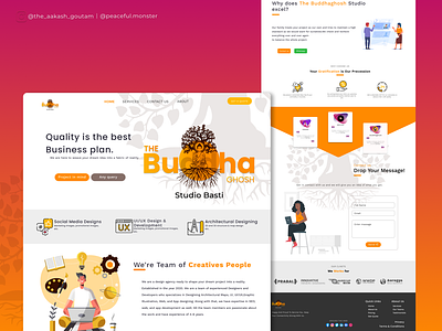 Redesign | website | the Buddhaghosh design studio | branding design dr dribbblecreations dribbbler dribbblers graphic design new redesign ui web webdesign