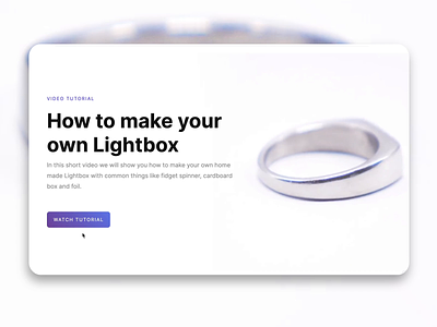 Lightbox ui video web