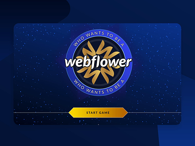 Who wants to be a Webflower design play trivia ui web webflow
