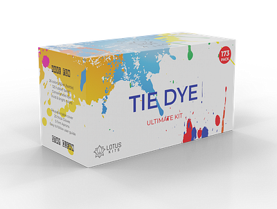 TIE DYE Product Packaging Box amazon packaging label design packaging box packaging box design