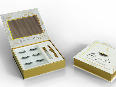 Custom Eyelash packaging Box Design