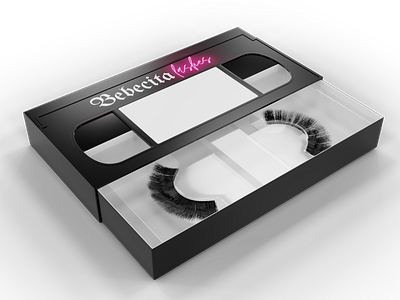 Custom Eyelash packaging Box Design 3d modeling beauty product packaging cosmetic box custom packaging eyelash box product modeling