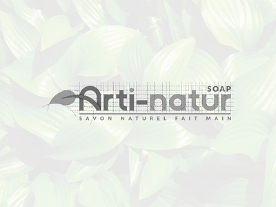 Arti-natur Soap logo process