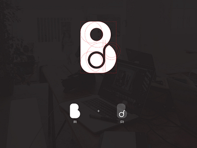 B and D monogram design awesomelogo branding creativedesign creativeidea graphicdesign logo logomonogram minimalist visualidentity