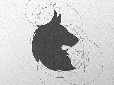 Wolf logo process brand branding creative idea golden ratio graphic design logo design minimalist